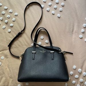 Kate Spade Medium Dome Satchel - Black Saffiano